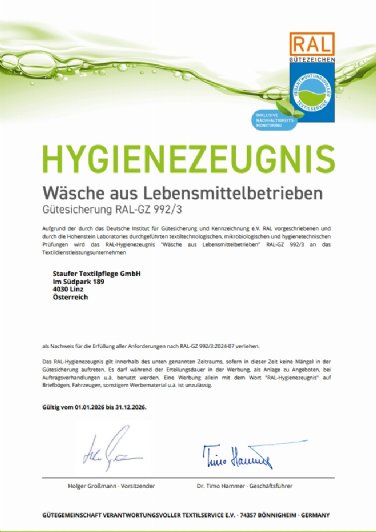 Hygienezeugnis