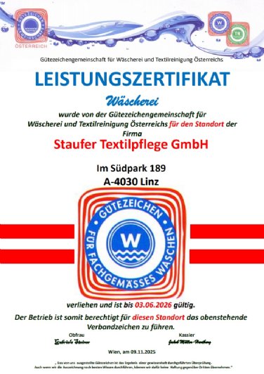 Leistungszertifikat